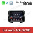 thumbnail image 2 of TPXINXIN 8.4 Inch Screen Car Radio For Jeep Wrangler 2018-2020 Android GPS Navigation Multimedia Video Player Stereo Receiver Head Unit, 2 of 11