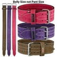 thumbnail image 3 of MRX Weight Lifting Leather Belt Training Fitness Back Support Brown XL, 3 of 4