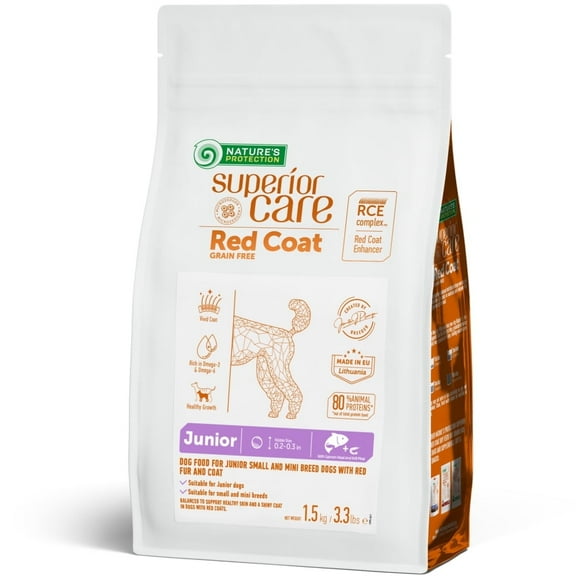 Nature's Protection Superior Care Grain Free Salmon Dry Dog Food, Small Breed Puppy, 3.3 lb Bag