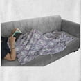 thumbnail image 6 of Paisley Soft Flannel Fleece Throw Blanket, Abstract Tribal Seamless Design with Ornamental Elements with Geometric Details, Cozy Plush for Indoor and Outdoor Use, 50" x 70", Multicolor, by Ambesonne, 6 of 6
