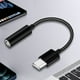 thumbnail image 3 of Adaptador De 3,5 Mm A Tipo C Adaptador de 3,5 mm a tipo C Cable adaptador auxiliar de 10 cm tipo C a 3,5 mm para teléfono (negro) Tmvgtek Para estrenar, 3 of 5