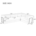 thumbnail image 2 of Harper & Bright Designs Boneless Couch Modular L-Shaped Sofa, Sponge Compression Sofa Sleeper Free combination, Foam Floor Sofa Bed with for Living Room, Beige, 2 of 16