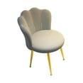 thumbnail image 2 of Elodie Nordic Vanity Chair Side Chair with Gold Legs for Lounge Bedroom Dining Room Gray, 2 of 8