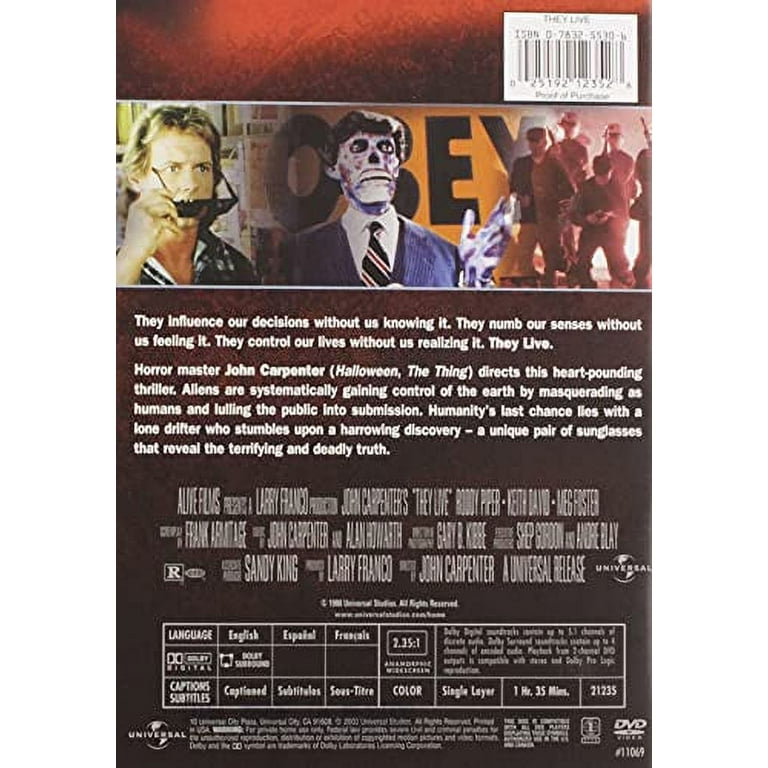 They Live (1988) (DVD) - Walmart.com They Live (1988) (DVD) - Walmart.com