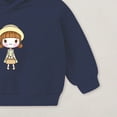 thumbnail image 7 of UAYOTSE Boys and Girls Hooded Sweatshirts Plus Fleece Childrens Clothing Cartoon Prints Long Sleeved Tops for Small and Medium Sized Children(18-24 Months,P106-Navy), 7 of 7