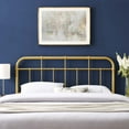 thumbnail image 2 of Headboard, Twin Size, Metal, Gold, Modern Contemporary Urban Design, Bedroom Master Guest Suite, 2 of 6