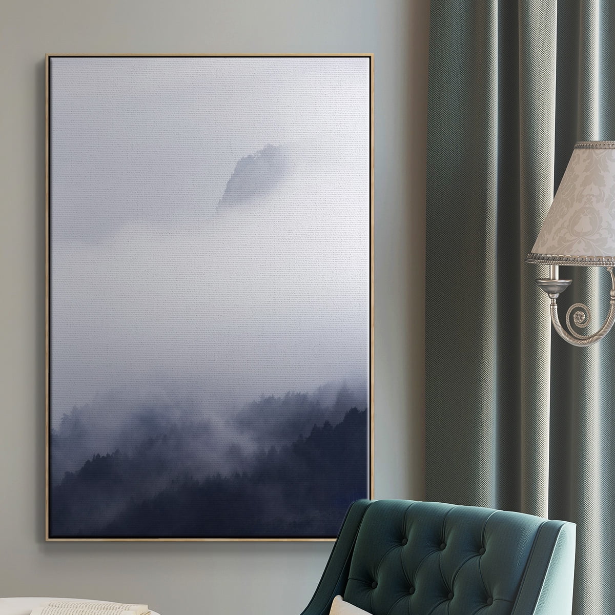 Above the Clouds Framed Premium Gallery Wrapped Canvas - Ready to Hang