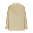 thumbnail image 4 of Inleife Women's Windproof Plush Insulation Long Sleeved Hooded Casual Coat, 4 of 5