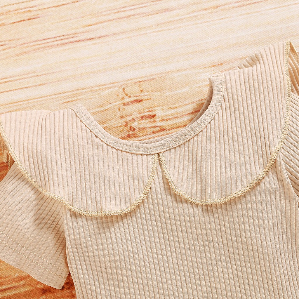 Povozer Baby Outfits Girl Baby Boys Summer Clothes Toddler Newborn Infant Baby Girl Clothes Romper Shorts Set Floral Summer Outfits Cute Baby Clothes Girl Size 18-24 Months,Beige