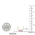 thumbnail image 3 of Dazzlingrock Collection Round White Diamond & Pink Sapphire Horizontal Bar Pendant for Women with 18 Inch Gold Chain (0.05 ctw, Color I-J, Clarity I1-I2) in 14K Yellow Gold, 3 of 4