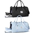 thumbnail image 1 of Bolsa de gimnasio WISEPACK, bolsa de viaje impermeable con compartimento para zapatos, 1 of 8