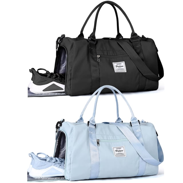 Bolsa de gimnasio WISEPACK, bolsa de viaje impermeable con compartimento para zapatos