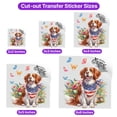 thumbnail image 5 of Brittany Spaniel Celebrates Spring and Enjoys a Happy Easter Cutout Transfer Sticker Brittany Dog Lover Gifts Idea Transparent Decal Art Decor - 02001, 5 of 5
