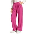 thumbnail image 2 of Nekdswn Girls Wide Leg Sweatpants Teen Fleece Lined Baggy Trousers Stretchy Open Bottom Pull on Slacks Kids Fall Athletic School Pants, 2 of 8