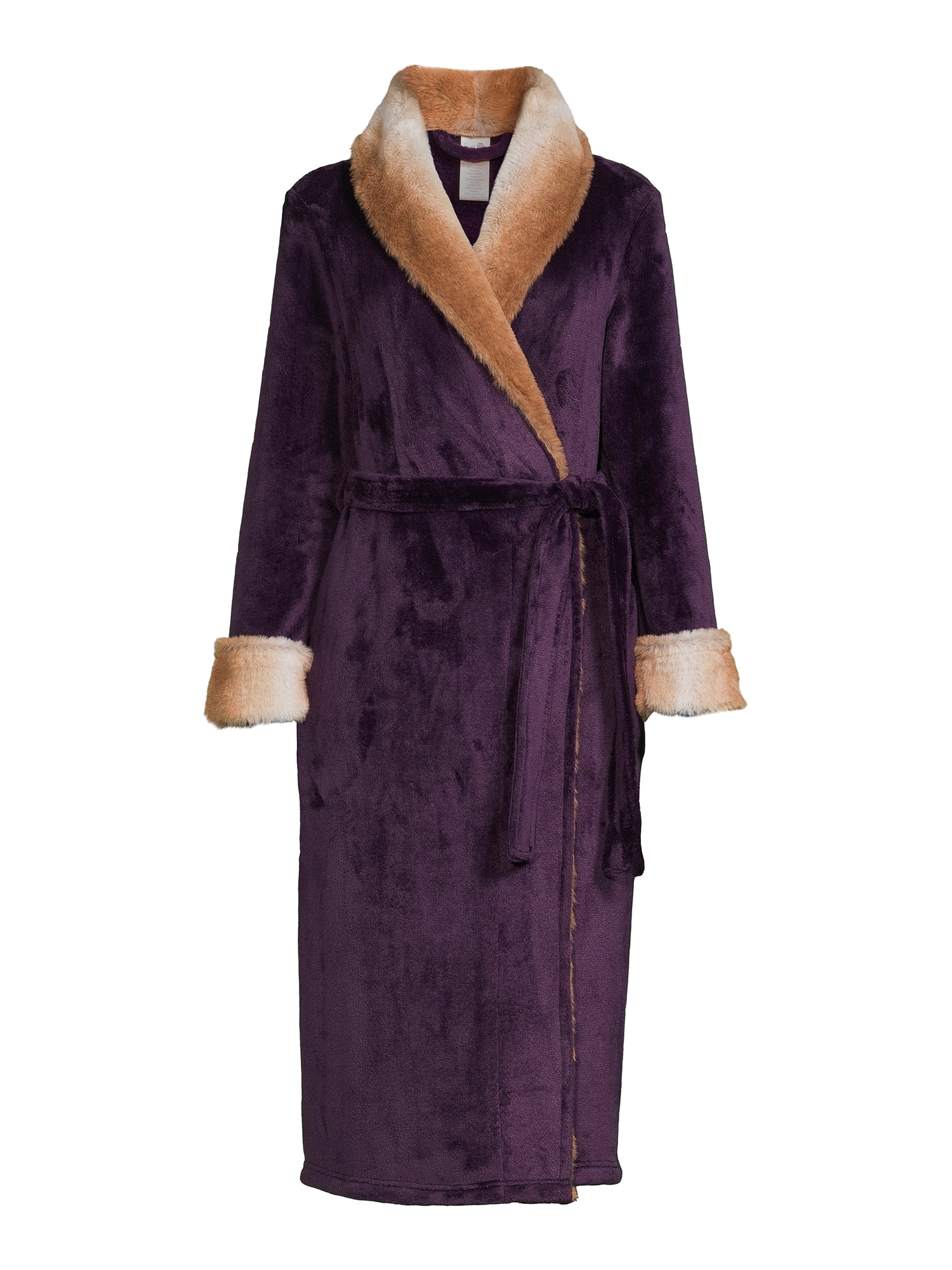 Secret Treasures Women’s and Women’s Plus Super Faux Mink Robe