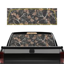 SEANATIVE Truck Rear Window Decal 66.9" x 22.4" Back Window Graphic Decal for Trucks Pickup SUV Perforated Vinyl Graphic Stickers Universal Fit Car Decorations, Camo Hunting Forest Theme