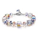 thumbnail image 2 of Pulsera de auroras boreales LUVCLS piedras de cristal cúbicas joyería 17,5 cm, 2 of 7
