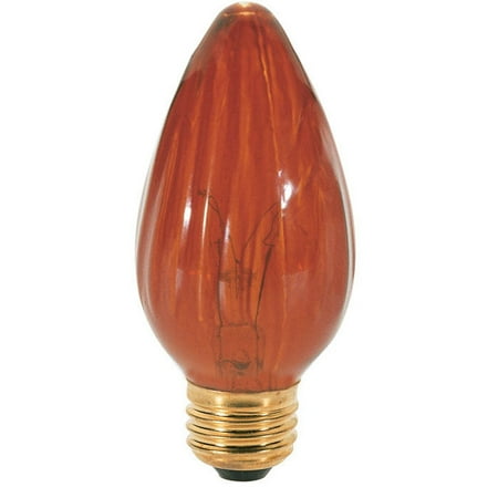 Blue Satco Incandescent Light Bulb - Satco S2770 40W 120V F15 Amber E26 Medium Base Incandescent - 2 light bulbs