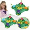 thumbnail image 2 of HLONK Hungry Turtle Board Game Hungry Hippos Tabletop Game Tortoise Eat Bean Preschool Intelligent Educational Toy for Outdoors Travel Family Game  Intense Game of Quick Reflexes, 2 of 9