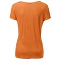 thumbnail image 2 of FashionOutfit Women's Basic Short Sleeve Scoop Neck Dip Hem T-Shirts, 2 of 4