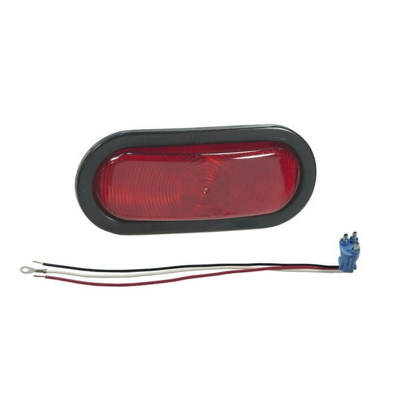 Grote 52572 - Stop, Tail, Turn Lamp, Red, Oval Lamp Torsion Mount Iii Sealed Oval Stop, Tail, Turn