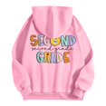thumbnail image 6 of Women's Hoodies Sweatshirts Teacher Hoodies For Women First Day Back To School Sweatshirt with Pockets Long Sleeve Graphic Pullover Pink S, 6 of 6