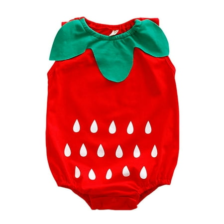 

MuZeFu Baby Girl Clothes Clearance under 5.00 Toddler Kids Baby Boys And Girl Fashion Cute Watermelon Shapes Print Casual Romper