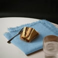 thumbnail image 6 of Reusable Linen Napkins,QZS Handmade Cotton Linen Cloth with Fringes,6Pack Dinner Table Napkins for Wedding,Party Decoration,16.5x16.5 inches, 6 of 6