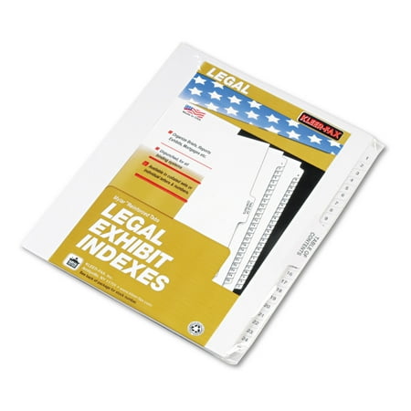 80000 Series Side Tab Legal Index Divider Set, Printed "1"-"25"