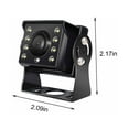 thumbnail image 3 of NARABB 8 Lights Night Vision Photosensitive Bus High-Definition Camera Truck Blind Place Rearview LED Vehicle Monitoring Reversing Black AV Interface - Car Accessory Must Haves, 3 of 8