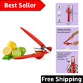 thumbnail image 1 of Durable Stainless Steel Lemon Squeezer - Compact & Dishwasher Safe in Persimmon, 1 of 5