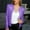 Purple, variant on BLTIBY Blazer Jackets for Women Spring Autumn Solid Color Sequin Open Front Button Lapel Long Sleeve Casual Party Blazers Green L