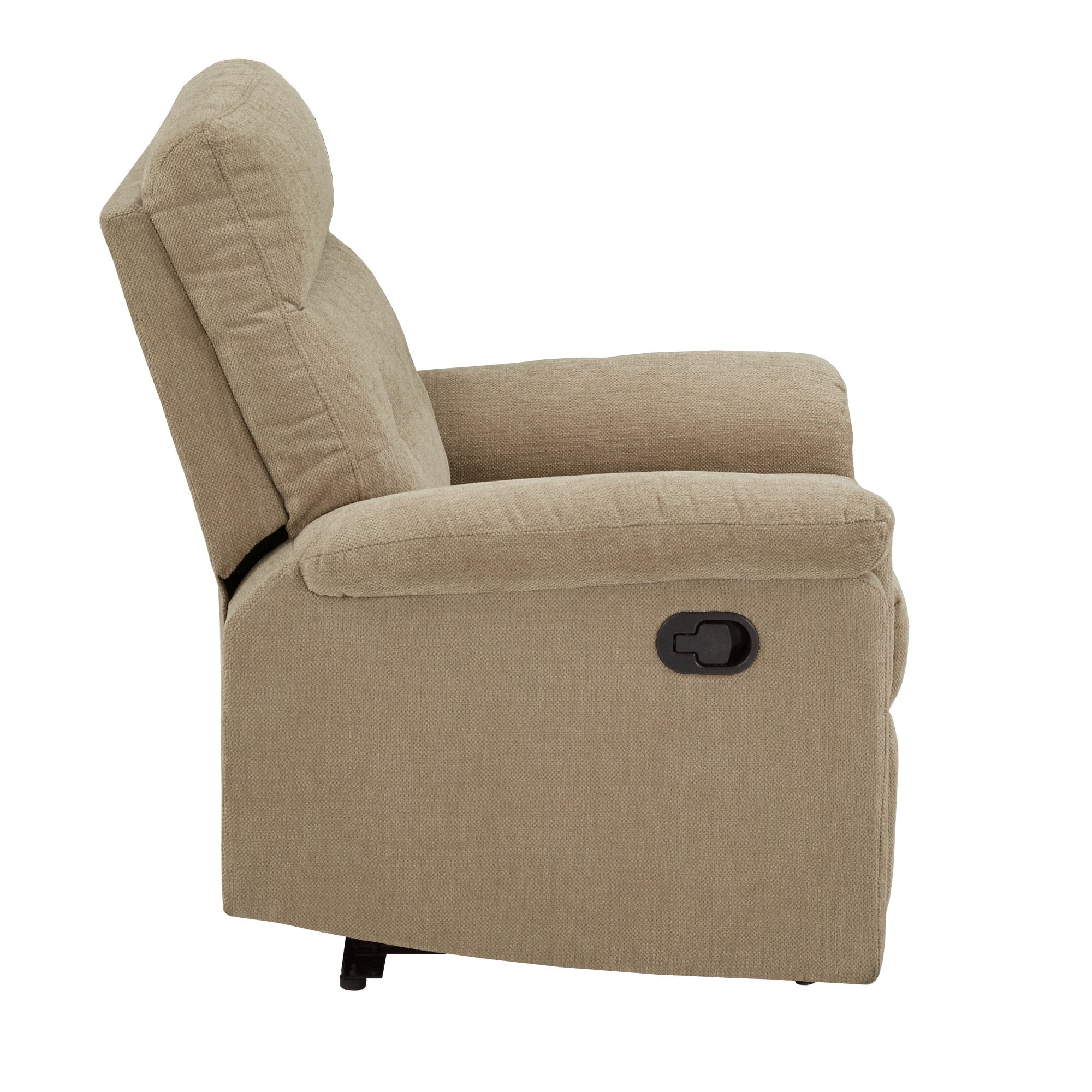Weston Home Boerne Chenille Fabric Manual Recliner, Tan