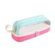 thumbnail image 2 of Estuche cilíndrico para lápices con cremallera, bolsa de almacenamiento de papelería de gran capacidad, 8,46 x 3,15 x 3,54 pulgadas, tela de poliéster Yulucky, 2 of 9