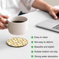 thumbnail image 3 of Sunflowers Coasters Set of 4, Absorbent Coasters for Drinks, Spring Botanical Yellow Flowers Branches Coaster for Desk Coffee Table Protection, Home Decor House Warming Gifts 4", 3 of 8