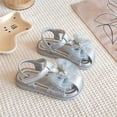 thumbnail image 6 of Jinhomg Toddler Girls Sandals Little Girls Kids Sequin Shoes Lightweight Comfy Wedding School Party Sandals Silver 26, 6 of 6