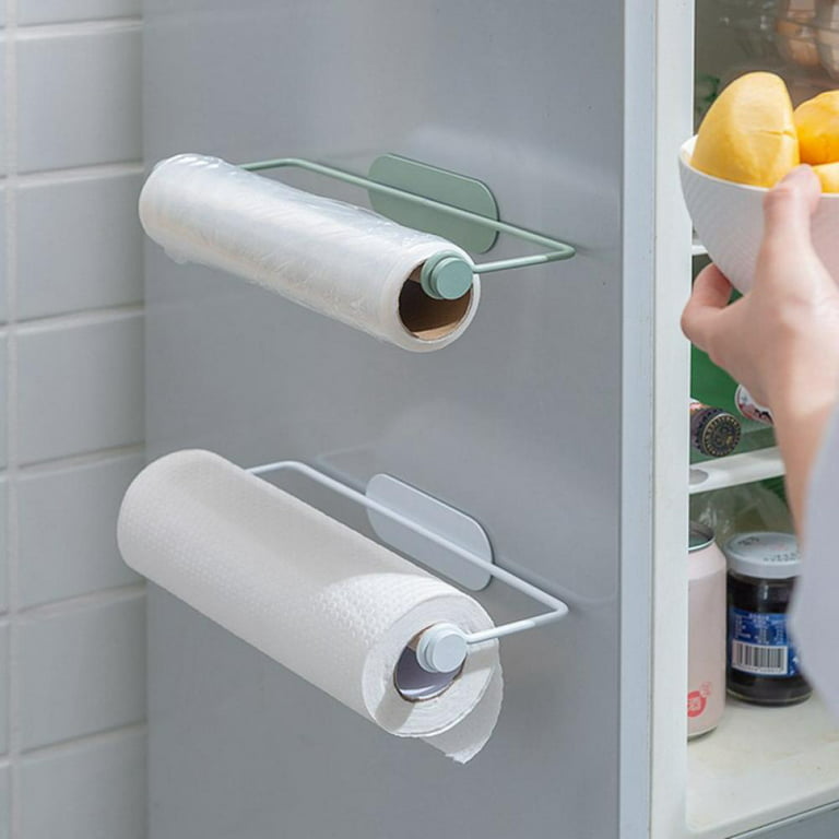 Paper Towel Holder - Adhesive Paper Towel Rack Under Kitchen Cabinet Mount BathroomTowel Roll Holder, Free Up Counter Space, Size: 28, White