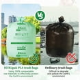 thumbnail image 4 of 33 Gallon Compostable Trash Garbage Bags, 50 Count (2 Rolls) Biodegradable Heavy Duty Large Outdoor Trash Bags for Lawn/Yard, US BPI ASTM D6400 and OK Compost Home Certified, 4 of 4
