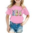 thumbnail image 3 of Hiijoy Toddler Girls Easter Tshirt Casual Short Sleeve Graphic T-Shirt Tee, Sizes 3-13, 3 of 3