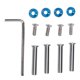 thumbnail image 2 of 4 Pcs Computer Cooling Fan Screws Anodized Blue, 2 of 4