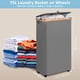 thumbnail image 4 of Cesto de ropa efluky Slim con ruedas 75 L con tapa gris, 4 of 5