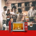 thumbnail image 2 of Galanz GLCMKA07RDR-07 Horno de microondas, iluminación LED, diseño de tirador, cerradura infantil, rojo retro, 0.7 pies cúbicos, 2 of 5