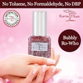 thumbnail image 3 of Karma Organic Natural Nail Polish - Non -Toxic Nail Art, Vegan and Cruelty-Free Nail Paint (Bubbly Ro-Who), 3 of 5