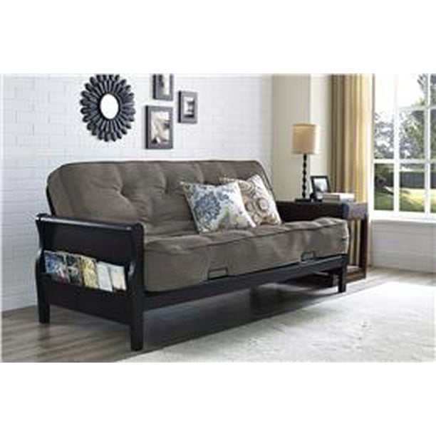 DHP 8" Linen Futon Mattress, Gray Linen