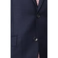 thumbnail image 2 of Mens Extra Slim Fit Solid Navy Blue Two Button Wool Suit, 2 of 4
