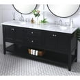 thumbnail image 2 of Elegant Kitchen and Bath 72 in. double sink bathroom vanity set in Black, 2 of 14