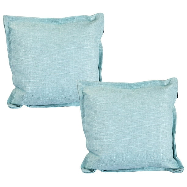 Cojin Decorativo Cuadrado Set de 2 DICASA Turquesa
