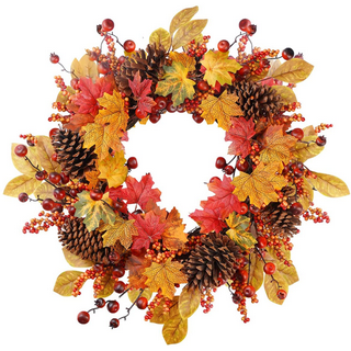 Fall Wreath - Pomegranate Wreath,Fall Farmhouse Wreath Decor Rustic ...
