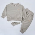 thumbnail image 3 of Kiijoy Toddler Girls Outfits Casual Comfy Sweatshirt Sweatpants Sweatsuit, Sizes 2-3, 3 of 8