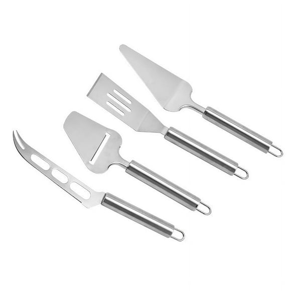 4 Cheese knives, stainless steel, silver color, Dinner Collection